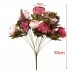 Vintage Peony Bridal Hydrangeas Silk Flower Wedding Decor Bridesmaid Bouquet   391704172968